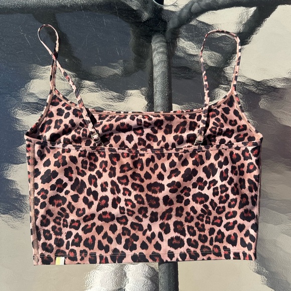 Summersalt Midi Sports Bra Tank Top in Leopard - Picture 5 of 7